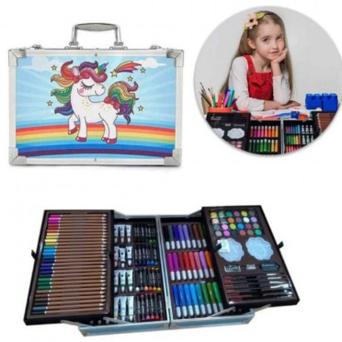Подарунковий набір для малювання, Дитячий набір художника для дівчаток творчості у валізі EJ-44