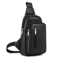 Чоловіча міська сумка крос-боді, Шкіряна сумка крос-боді Чоловіча стильна слінг VZ-58
