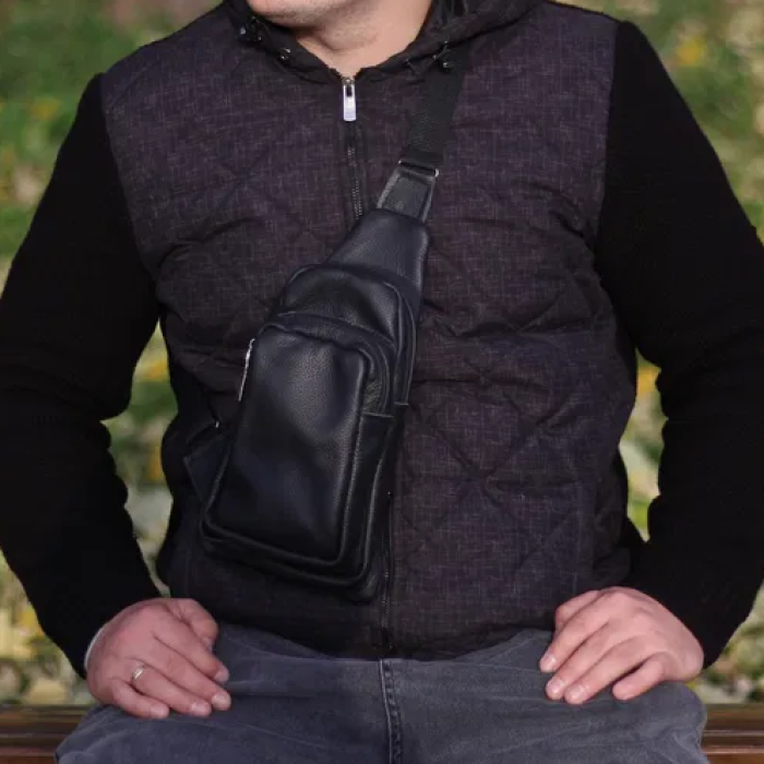 Чоловіча сумка через плече нагрудна, Сумка слінг для чоловіків чоловіча легка через плече DP-11