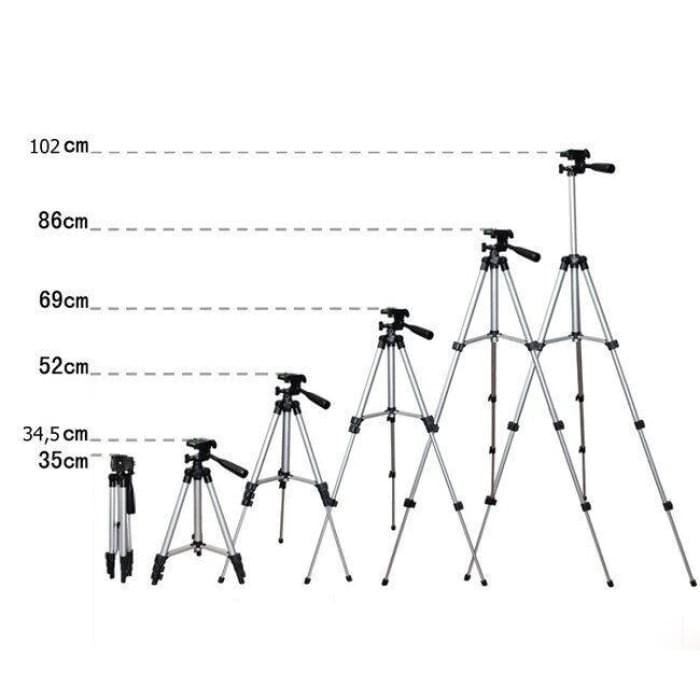 Штатив для монокуляра Tripod 3110 0,35-1.02м, Тринога для фото, Трипод EH-413 для телефона