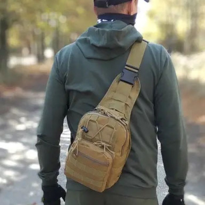 Чоловіча сумка для тактичних цілей, Сумка через плече військового забарвлення натовська тактична KE-95