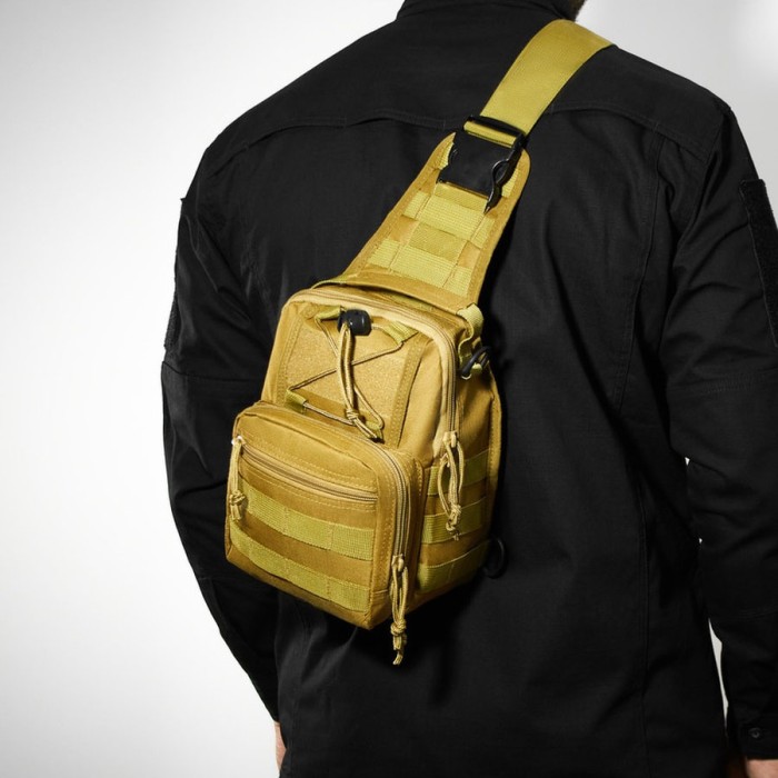 Чоловіча сумка крос-боді, Сумка однолямочна чоловіча крос боді тактична для чоловіків YV-35
