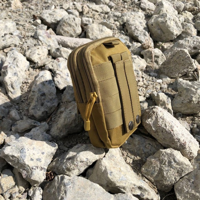 Тактична сумка - сумка для телефону, система MOLLE органайзер тактичний з кордури. Колір: койот XM-42