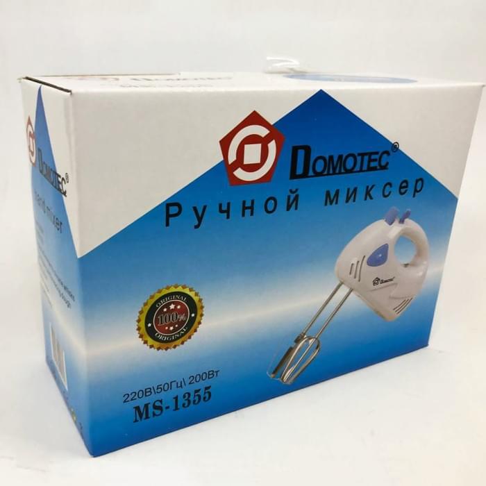 Міксер для крему кухонний Domotec MS-1355, Ручний міксер шейкер, Двох PG-746 вінчиковий міксер