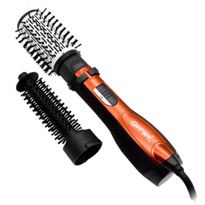 Щітка фен для волосся обертається Gemei, Портативний фен для сушіння волосся дбайливий FT-19