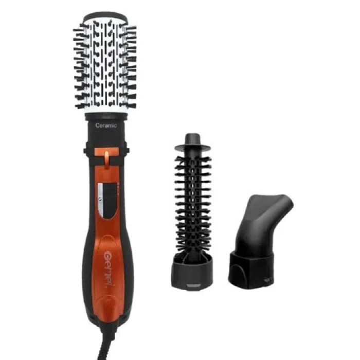 Стайлер для завивки Gemei Gm-4828, Дорожній потужний фен для волосся, Фен щітка крутиться KF-57