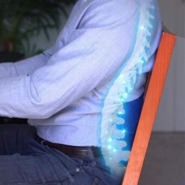 Ортопедична подушка для попереку Lumbar Support TV One. Подушка для попереку з ефектом пам'яті з м'яким тканинним покриттям, DQ-219 що дихає.