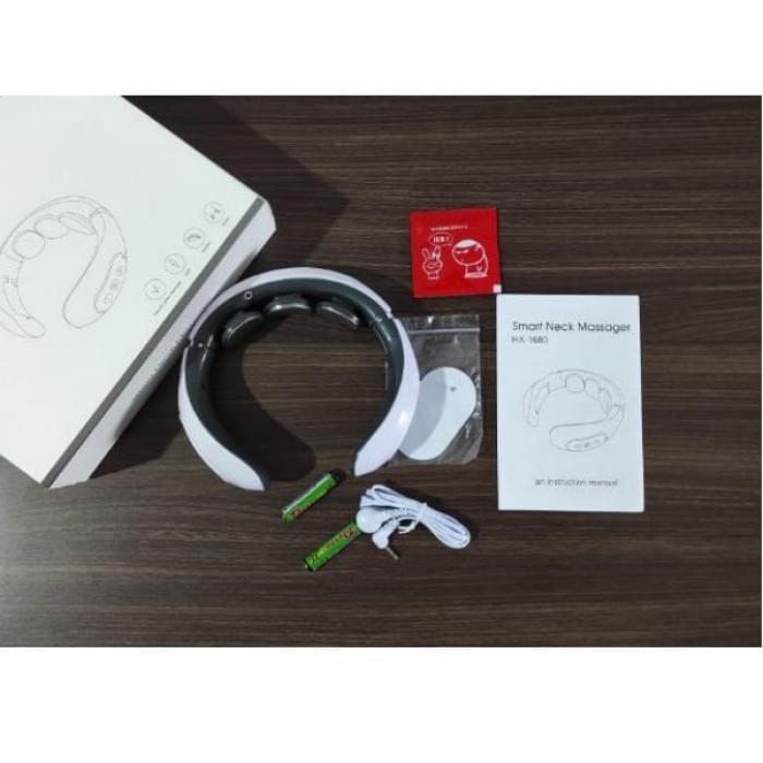 Роликовий масажер для шиї Smart Neck Massager HX-1680, Шийна подушка для масажу, Масажер AB-800 в машину