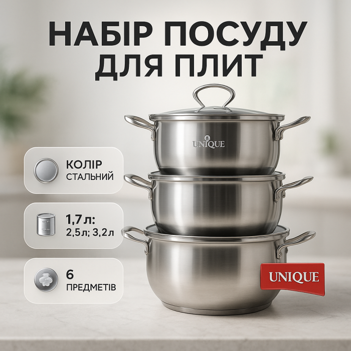 Каструлі з кришками, Набір каструль з інноваційним антипригарним покриттям, Хороший набір каструль ZC-58