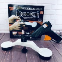 Інструмент для видалення вм'ятин на авто Clefers Pops-a-Den- Рихтування своїми руками - Клей, Пістолет, Присоска в комплекті QP-46