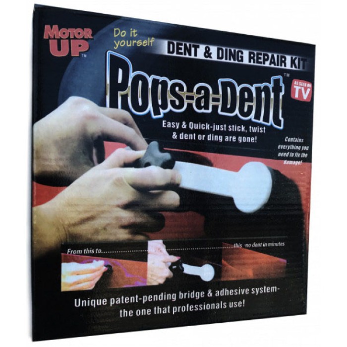 Інструмент для видалення вм'ятин на авто Clefers Pops-a-Den- Рихтування своїми руками - Клей, Пістолет, Присоска в комплекті QP-46