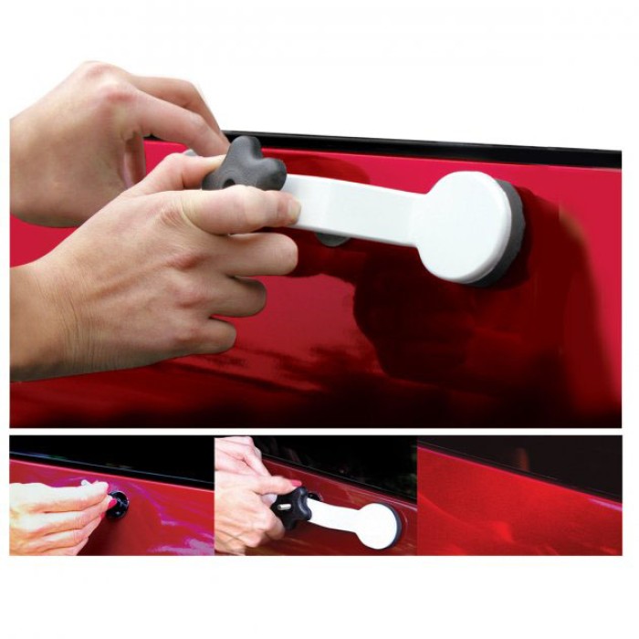 Інструмент для видалення вм'ятин на авто Clefers Pops-a-Den- Рихтування своїми руками - Клей, Пістолет, Присоска в комплекті QP-46