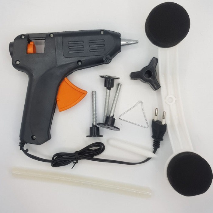 Інструмент для видалення вм'ятин на авто Clefers Pops-a-Den- Рихтування своїми руками - Клей, Пістолет, Присоска в комплекті YI-22