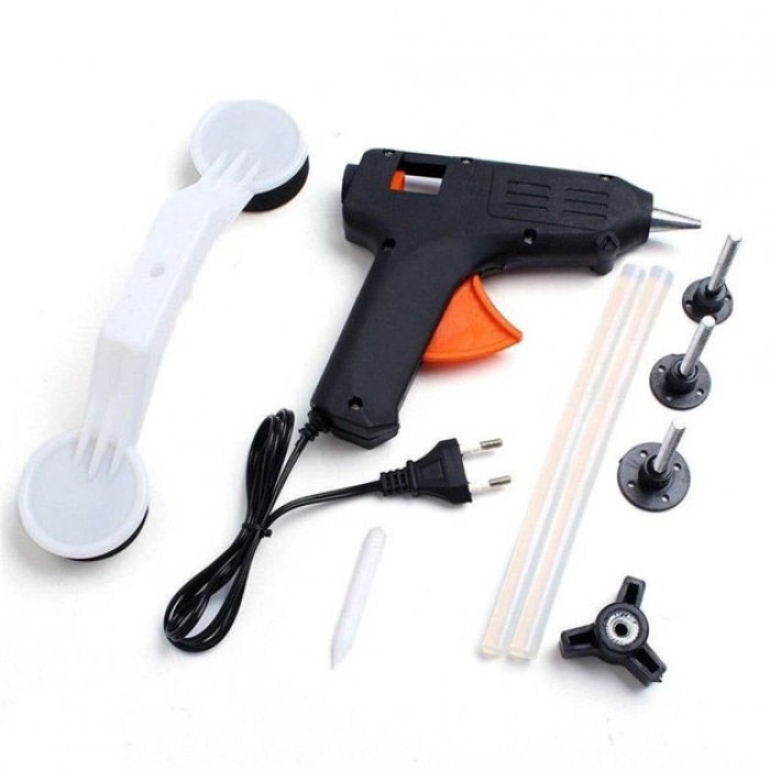 Інструмент для видалення вм'ятин на авто Clefers Pops-a-Den- Рихтування своїми руками - Клей, Пістолет, Присоска в комплекті YI-22