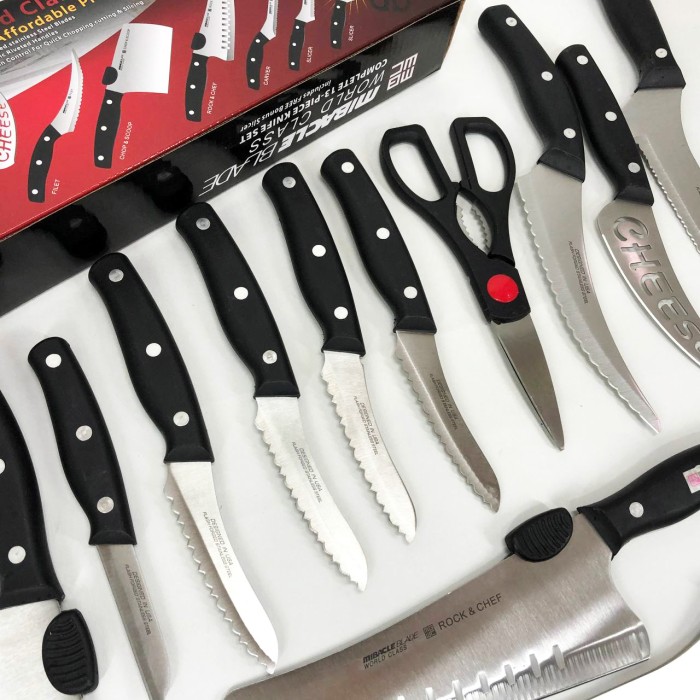 Бюджетні кухонні ножі Contour Pro Knives 13, Товари для кухні ножі, Універсальний набір ножів ZK-23