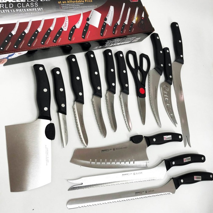 Бюджетні кухонні ножі Contour Pro Knives 13, Товари для кухні ножі, Універсальний набір ножів ZK-23