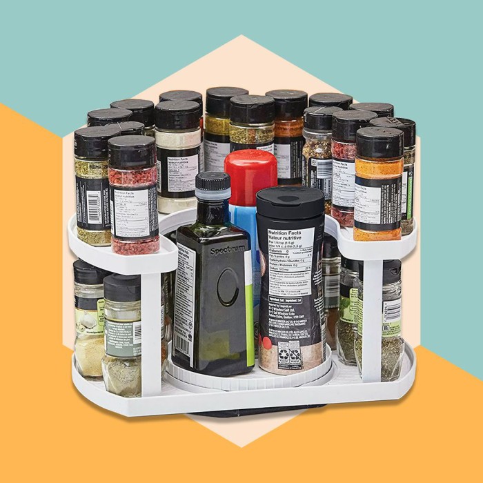 Спецівниця Spice Spinner Two-Tiered Spice Organizer, Поворотна підставка для спецій, Карусель для спецій CN-40