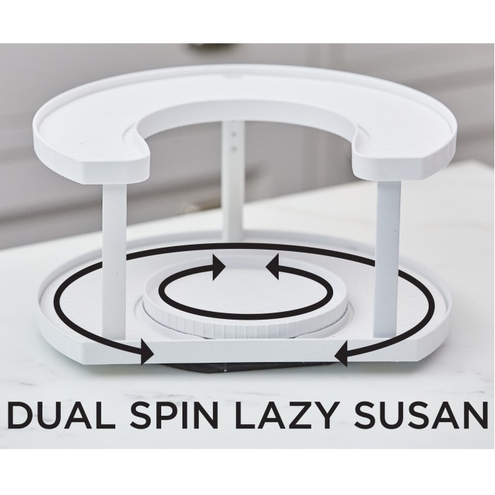 Спецівниця Spice Spinner Two-Tiered Spice Organizer, Поворотна підставка для спецій, Карусель для спецій CN-40