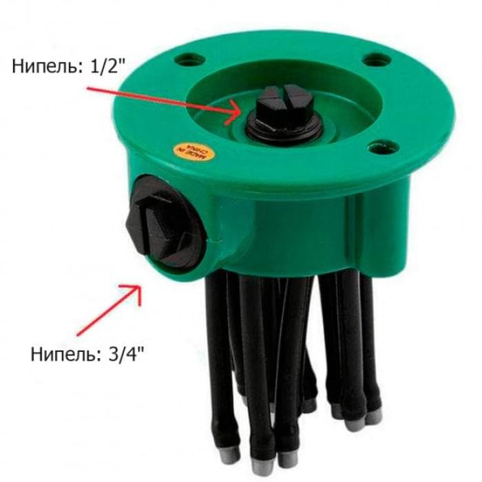 Спринклерний зрошувач - розпилювач для газону 360 Multifunctional IA-424 Water Sprinklers