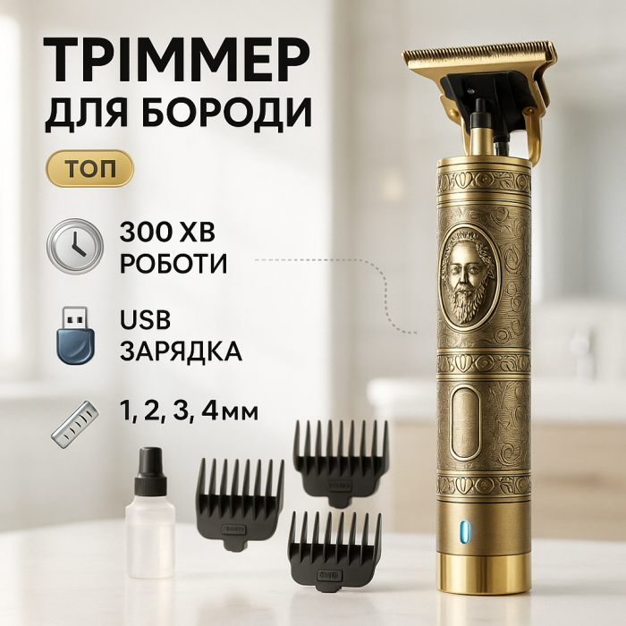Бездротові машинки для стрижки легкі Shuke, Професійна акумуляторна машинка для стрижки ZC-12