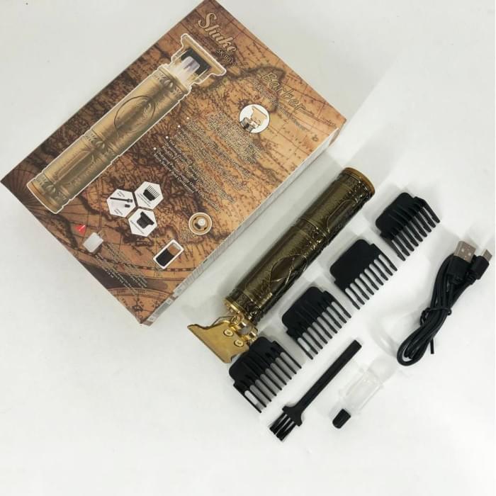 Бритва для бороди Shuke SK-8017, Бездротова машинка для стрижки для дому, Тример для тіла UO-184 чоловічий топ