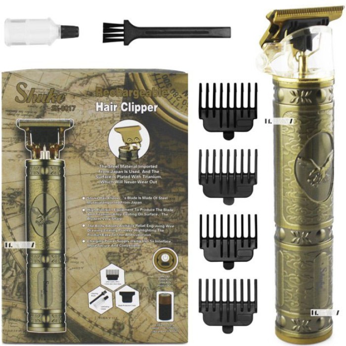 Машинка для стрижки волосся домашня Shuke SK-8017, Професійна акумуляторна машинка Акумулятор TV-92