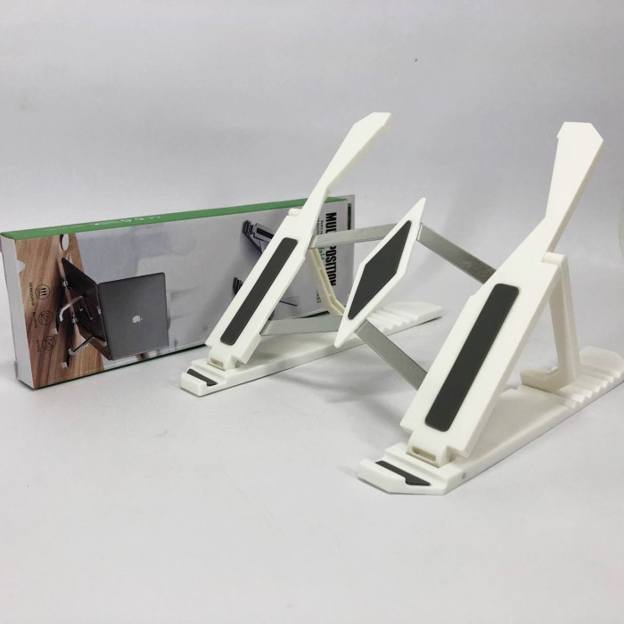 Підставка для ноутбука Multi-Position foldable bracket JC-25 8х22смСтильна підставка. Колір: білий HR-77