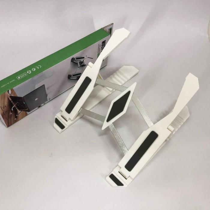 Підставка для ноутбука Multi-Position foldable bracket JC-25 8х22смСтильна підставка. Колір: білий HR-77