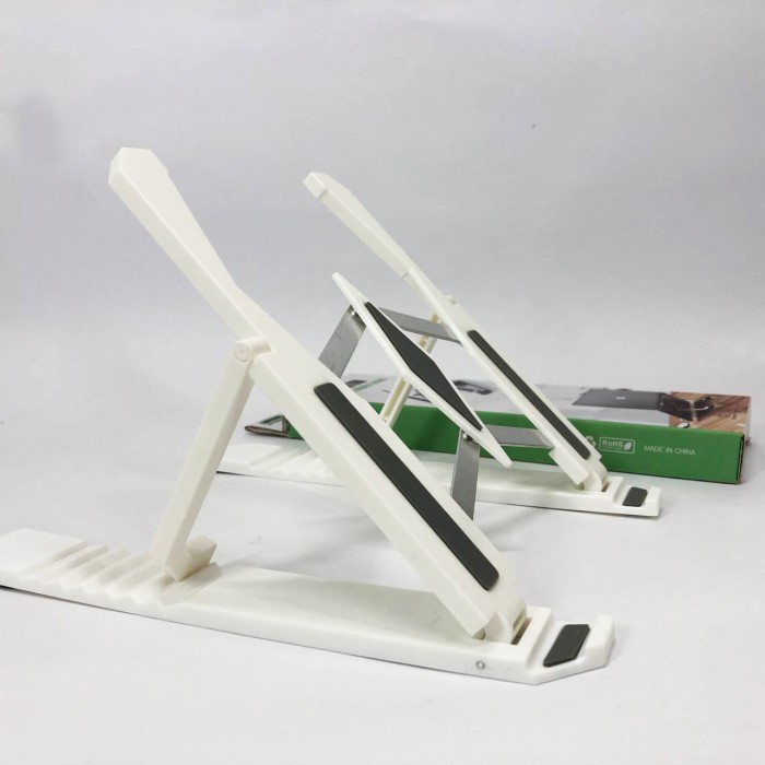 Підставка для ноутбука Multi-Position foldable bracket JC-25 8х22смСтильна підставка. Колір: білий HR-77