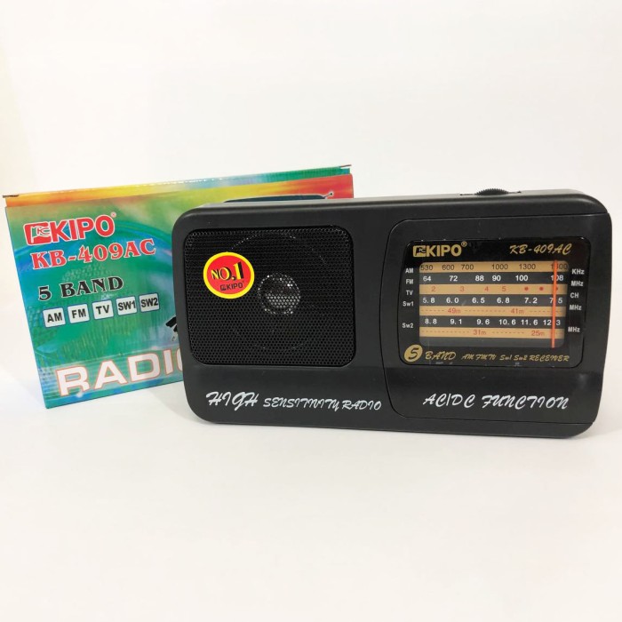 Радіоприймач Kipo KB-409AC потужний радіо FM c usb живлення від батареї R20 або від мережі