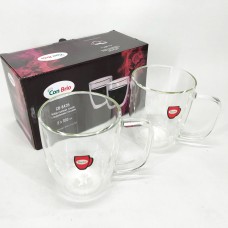 Набір склянок з подвійними стінками для кави Con, Чашки з подвійними стінками Чашки подвійним дном EU-69