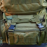 Сумка - підсумк тактична поясна Tactical військова, сумка нагрудна з ременем на плече 5 літрів GS-363 кордура хакі