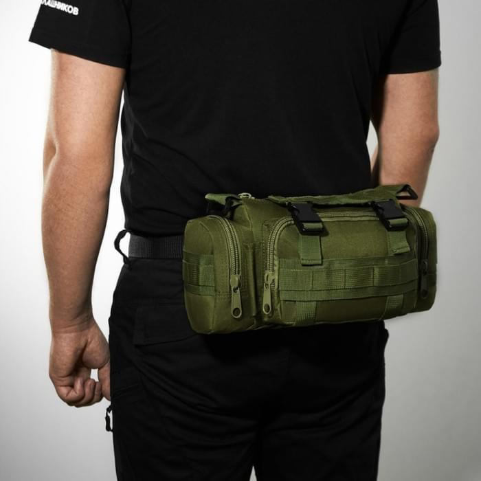 Сумка - підсумк тактична поясна Tactical військова, сумка нагрудна з ременем на плече 5 літрів GS-363 кордура хакі