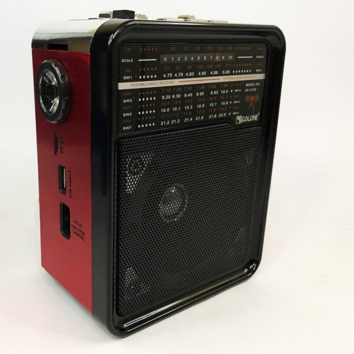 Сповіщувачі радіохвильові GOLON RX-9100, Радіоприймач від мережі, Радіоприймач ретро JT-198 AM FM