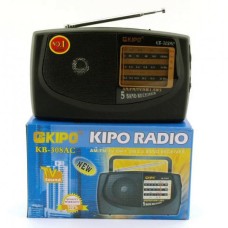 Бездротовий радіопередавач KIPO KB-308AC, Приймач фм радіо, Фм радіоприймач з телескопічною антеною SN-42