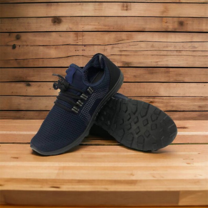 Чоловічі кросівки сітка чорні 40, М'які кросівки з тканини чорні Легкі літні текстильні OU-18