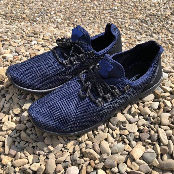 Чоловічі кросівки сітка чорні 40, М'які кросівки з тканини чорні Легкі літні текстильні OU-18