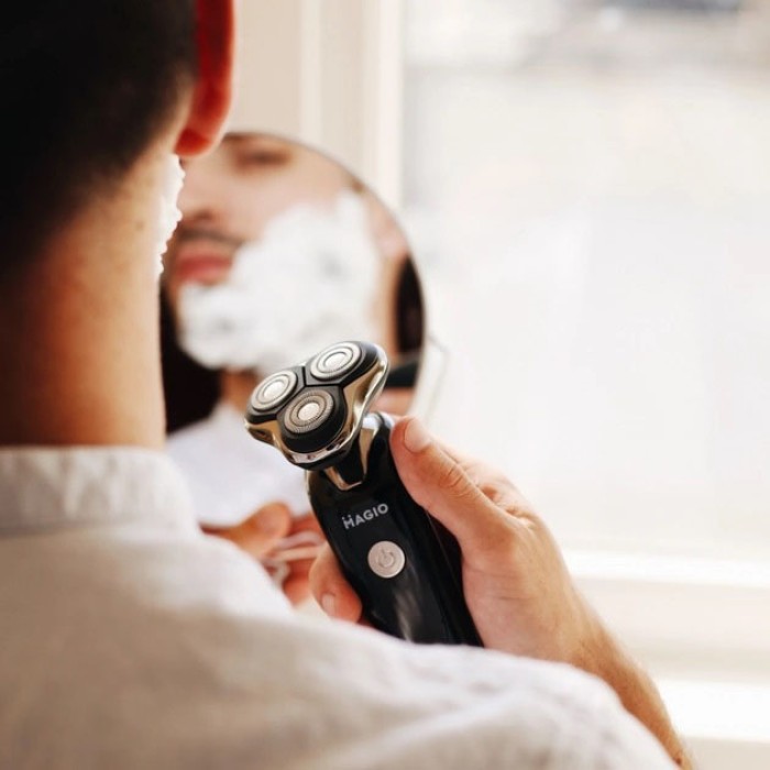 Чоловіча бритва на батарейках MAGIO MG-687, Професійна бритва для чоловіків Хороша портативна PA-47