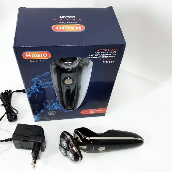 Водонепроникна електробритва для гоління MAGIO, Чоловіча бездротова електрична бритва AL-85