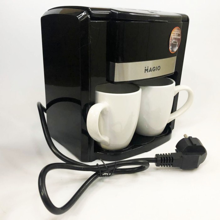 Кавоварка на дві чашки, Домашня кавоварка для приготування напоїв Маленька для меленої кави ZA-39