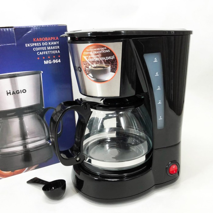 Електрична кавоварка для домашнього використання MAGIO MG-964 650 Вт, Крапельна кавоварка для кухні MG-51