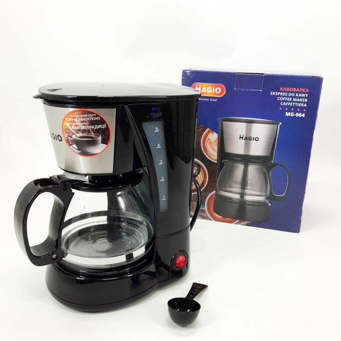 Електрична кавоварка для домашнього використання MAGIO MG-964 650 Вт, Крапельна кавоварка для кухні MG-51