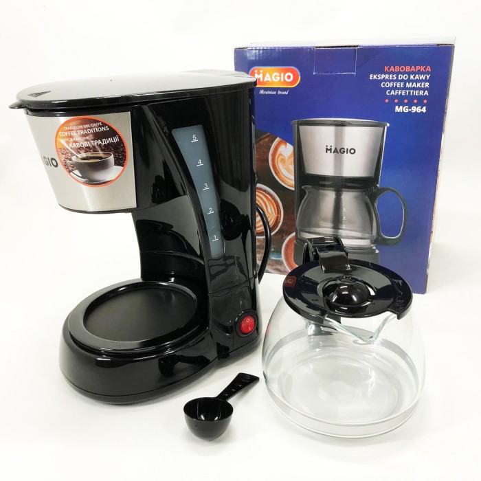 Електрична кавоварка для домашнього використання MAGIO MG-964 650 Вт, Крапельна кавоварка для кухні MG-51