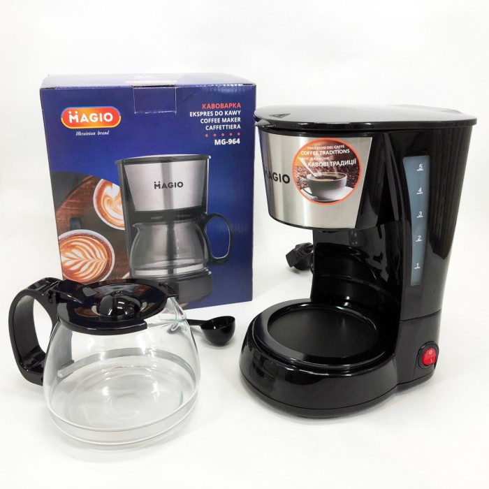 Кавоварка для дому MAGIO, Електрокавоварка крапельна, Кавоварка для дому та сім'ї JL-14
