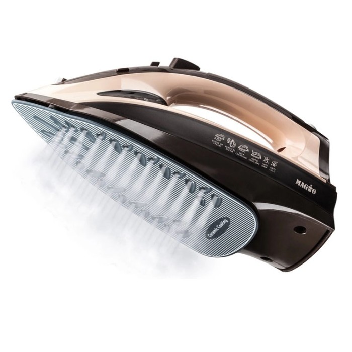 Потужна праска для швидкого прасування Magio MG-134 2400 Вт, Парова праска для прасування ZU-83