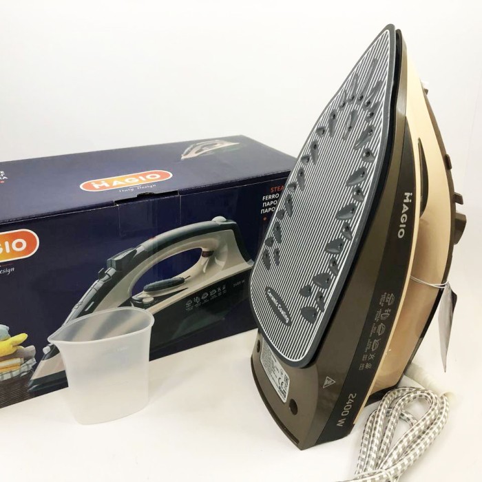 Потужна праска для швидкого прасування Magio MG-134 2400 Вт, Парова праска для прасування ZU-83