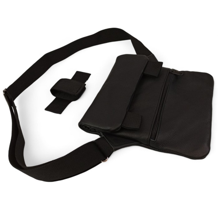 Набір 2В1. Шкіряна сумка з кобурою + ліхтарик професійний POLICE BL-X71-P50 BY-83