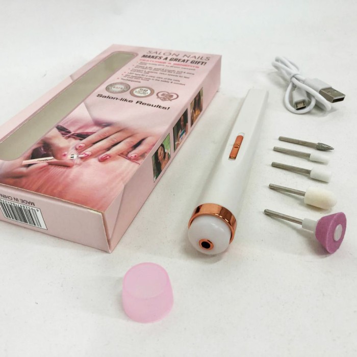 Хороший фрезер для манікюру будинку Flawless Salon Nails белый, Фрезер для AS-771 б'юті майстрів