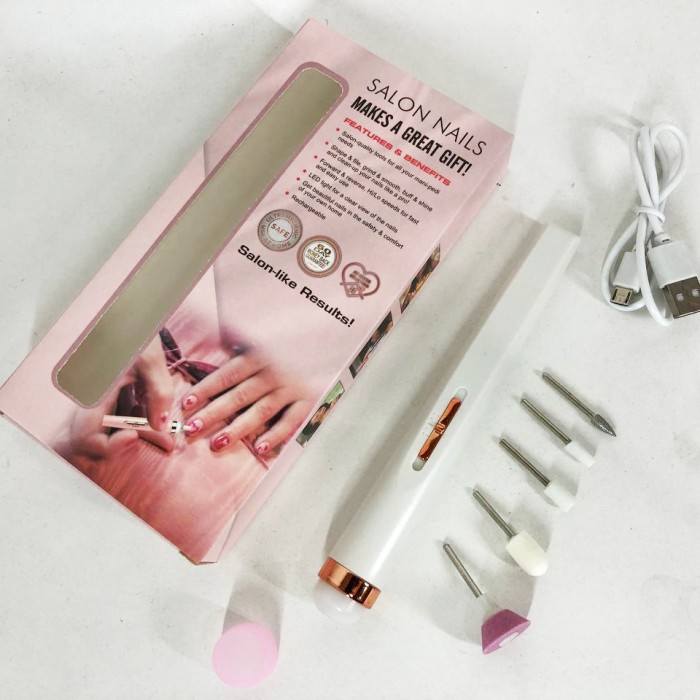 Хороший фрезер для манікюру будинку Flawless Salon Nails белый, Фрезер для AS-771 б'юті майстрів