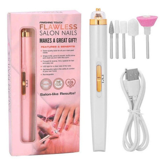Хороший фрезер для манікюру будинку Flawless Salon Nails белый, Фрезер для AS-771 б'юті майстрів